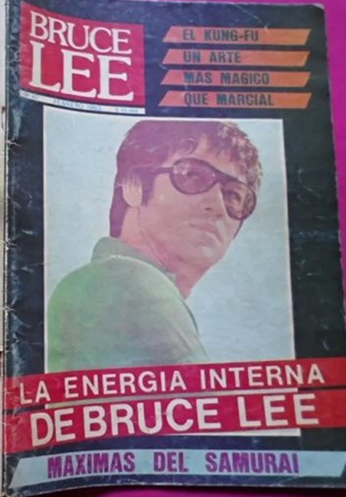BRUCE LEE magazine side cover Issue 67  January 1982
